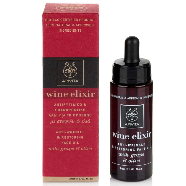 Apivita Wine Elixir Anti-Wrinkle & Restoring Face Oil 30ml Promo -20% Apivita Wine Elixir Anti-Wrinkle & Restoring Face Oil 30ml Promo -20%