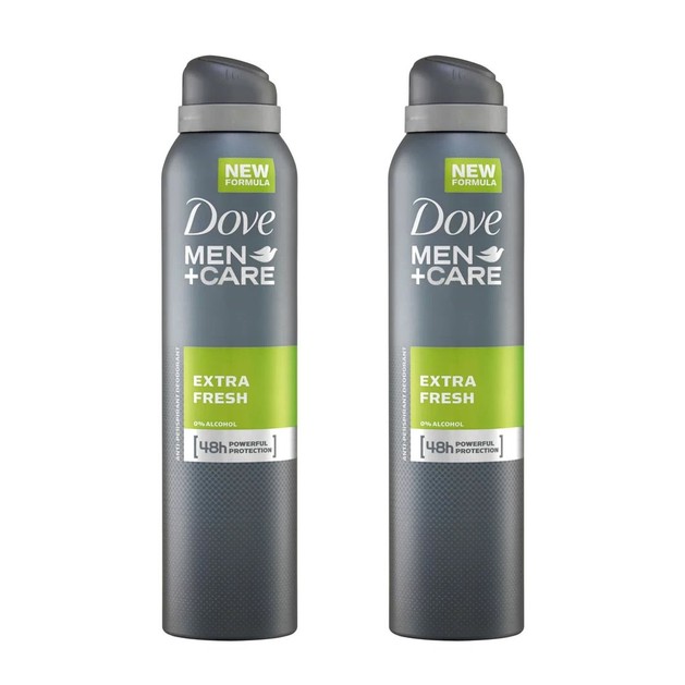 Dove Men Spray Αποσμητικό Spray Extra Fresh 2 x150ml Πακέτο 1+1 Dove Men Spray Αποσμητικό Spray Extra Fresh 2 x150ml Πακέτο 1+1
