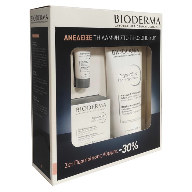 Bioderma Pigmentbio Πακέτο Προσφοράς Night Renewer 50ml & Foaming Cream 200ml & Δώρο Daily Care Spf5 Bioderma Pigmentbio Πακέτο Προσφοράς Night Renewer 50ml & Foaming Cream 200ml & Δώρο Daily Care Spf5