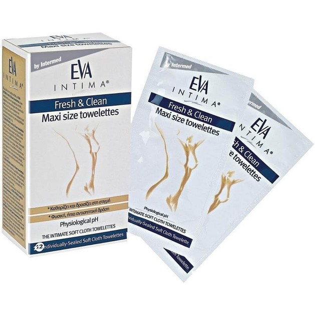 Eva Intima Fresh & Clean Towellettes Μαλακά Πανάκια Στιγμιαίο Καθαρισμό & Περιποίηση της Ευαίσθητης Περιοχής 12Τεμάχια Eva Intima Fresh & Clean Towellettes Μαλακά Πανάκια Στιγμιαίο Καθαρισμό & Περιποίηση της Ευαίσθητης Περιοχής 12Τεμάχια