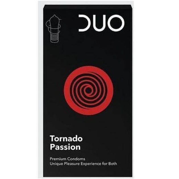 Duo Προφυλακτικά Tornado Passion Με Σχήμα Ανεμοστρόβιλου Και Ραβδώσεις 6τεμ Duo Προφυλακτικά Tornado Passion Με Σχήμα Ανεμοστρόβιλου Και Ραβδώσεις 6τεμ
