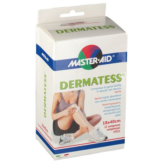 Master Aid Dermatess Αντικολλητικές Γάζες 18x40 12τεμ. Master Aid Dermatess Αντικολλητικές Γάζες 18x40 12τεμ.