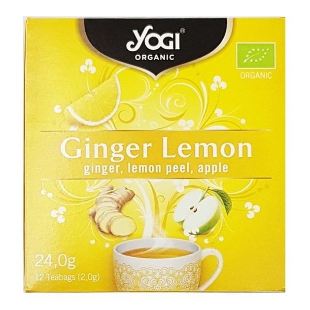 Yogi Tea Ginger Lemon with Apple 12 Teabags x 2.0gr Yogi Tea Ginger Lemon with Apple 12 Teabags x 2.0gr