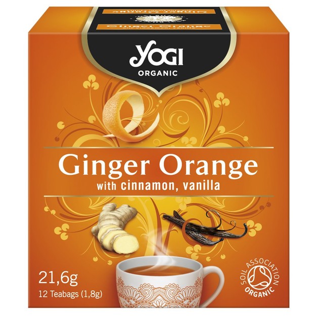 Yogi Tea Ginger Orange with Cinnamon & Vanilla 12 Teabags x 1.8gr Yogi Tea Ginger Orange with Cinnamon & Vanilla 12 Teabags x 1.8gr