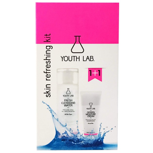 Youth Lab. Skin Refreshing Kit Oxygen Moisture Cream 50ml & Fresh Cleansing Water 200ml Promo 1+1 Youth Lab. Skin Refreshing Kit Oxygen Moisture Cream 50ml & Fresh Cleansing Water 200ml Promo 1+1