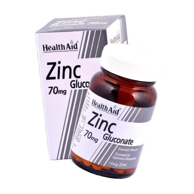 Health Aid Zinc Gluconate 70mg 90tabs Health Aid Zinc Gluconate 70mg 90tabs