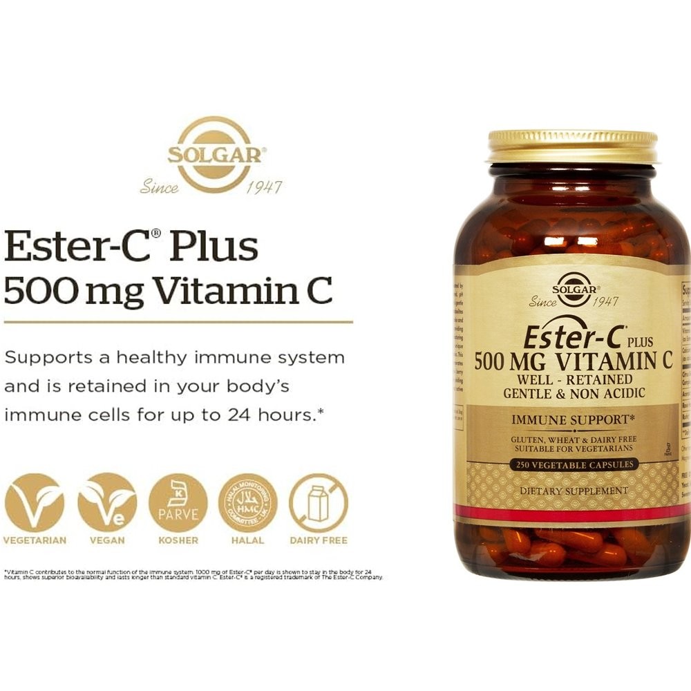 SOLGAR - Ester-C plus Vitamin C 500mg - 250caps