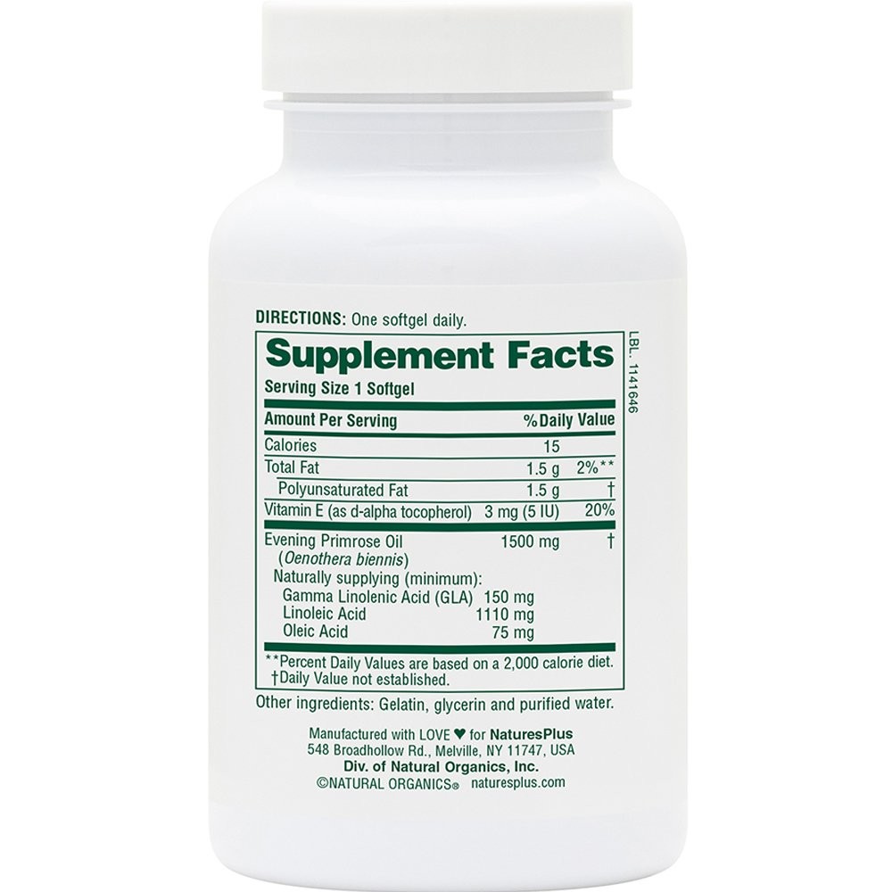 NATURES PLUS - ULTRA EPO 1500mg (Evening Primrose Oil) - 60softgels