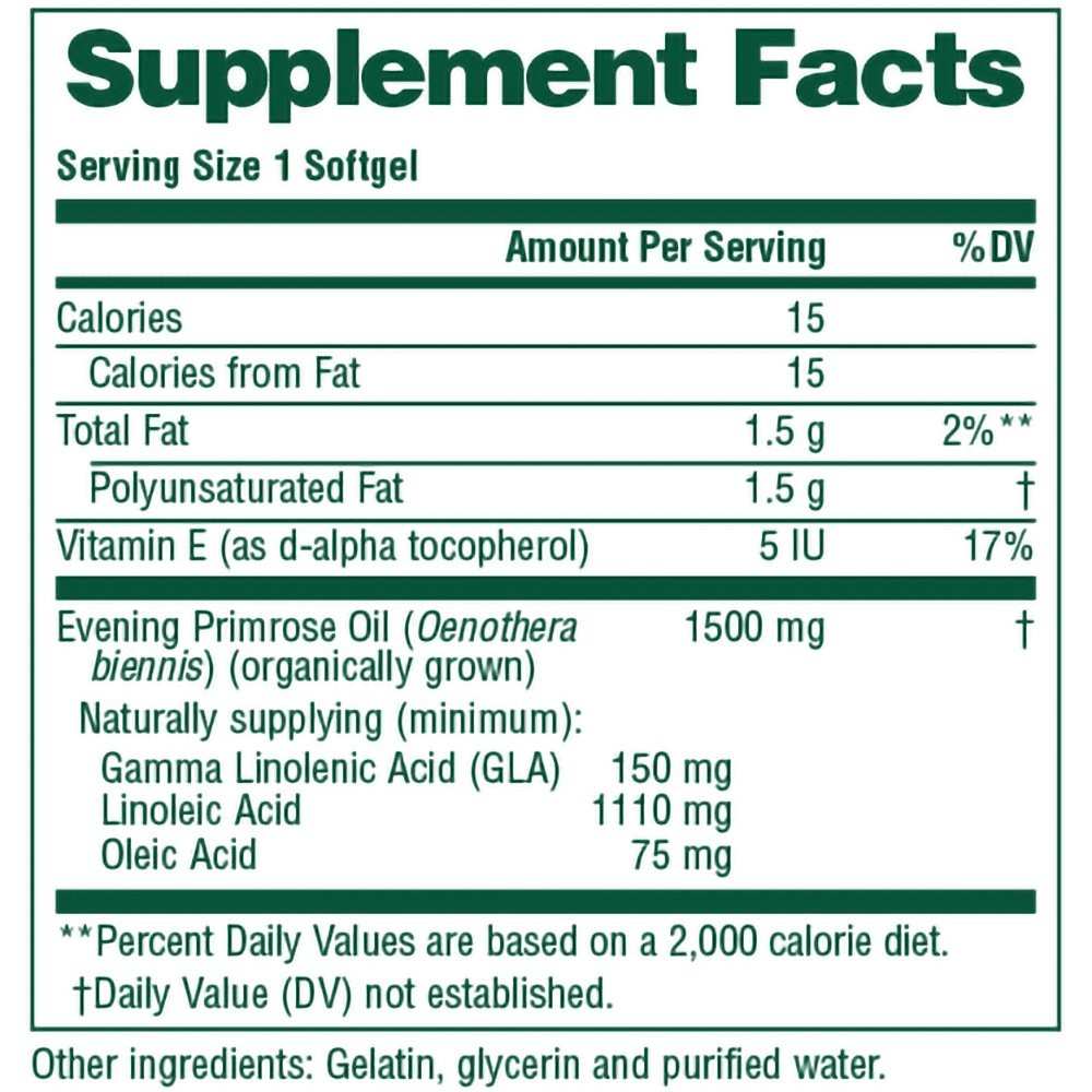 NATURES PLUS - ULTRA EPO 1500mg (Evening Primrose Oil) - 60softgels