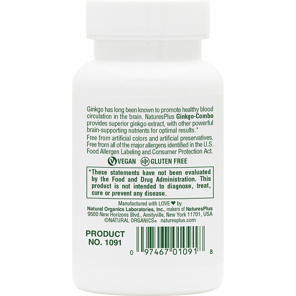 NATURE'S PLUS - Ginkgo Combo 120mg - 60caps