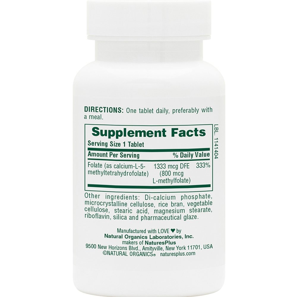 NATURES PLUS - Folic Acid 800mcg - 90tabs