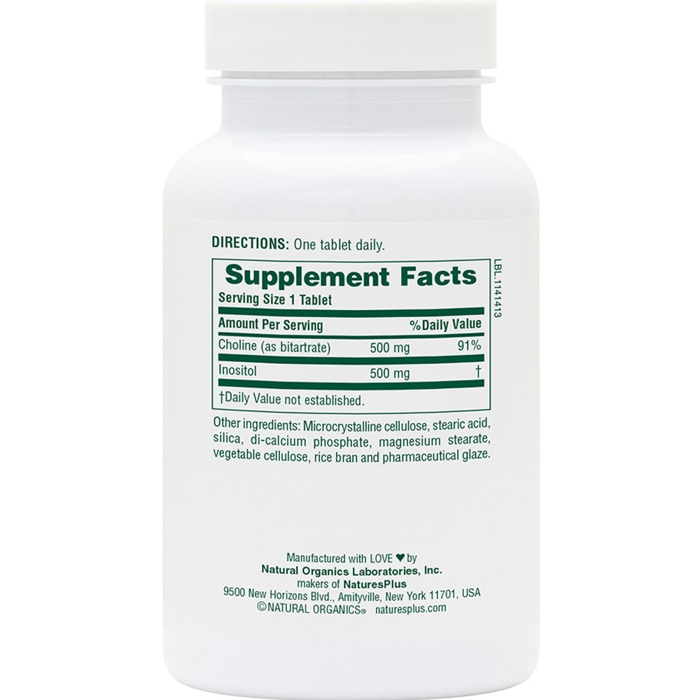 NATURES PLUS - Choline & Inositol - 60tabs