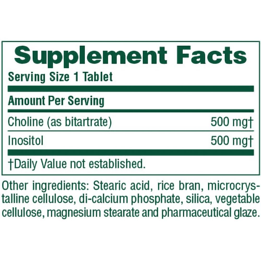 NATURES PLUS - Choline & Inositol - 60tabs
