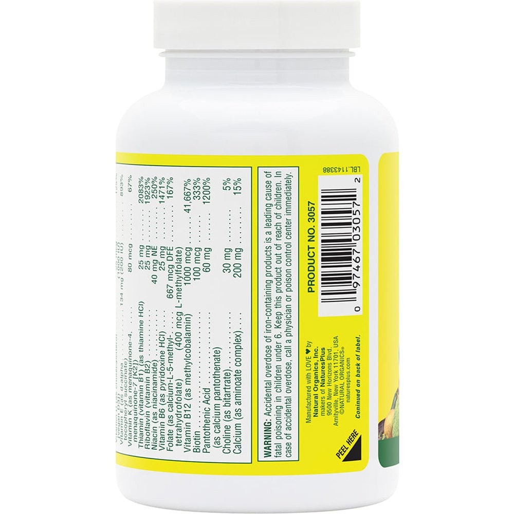 NATURES PLUS - SOURCE OF LIFE Original Mini Tabs Multi-Vitamin & Mineral - 90tabs