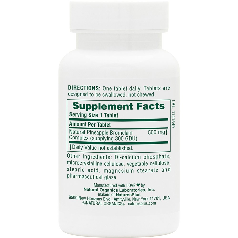 NATURES  PLUS - Bromelain 500mg - 60tabs
