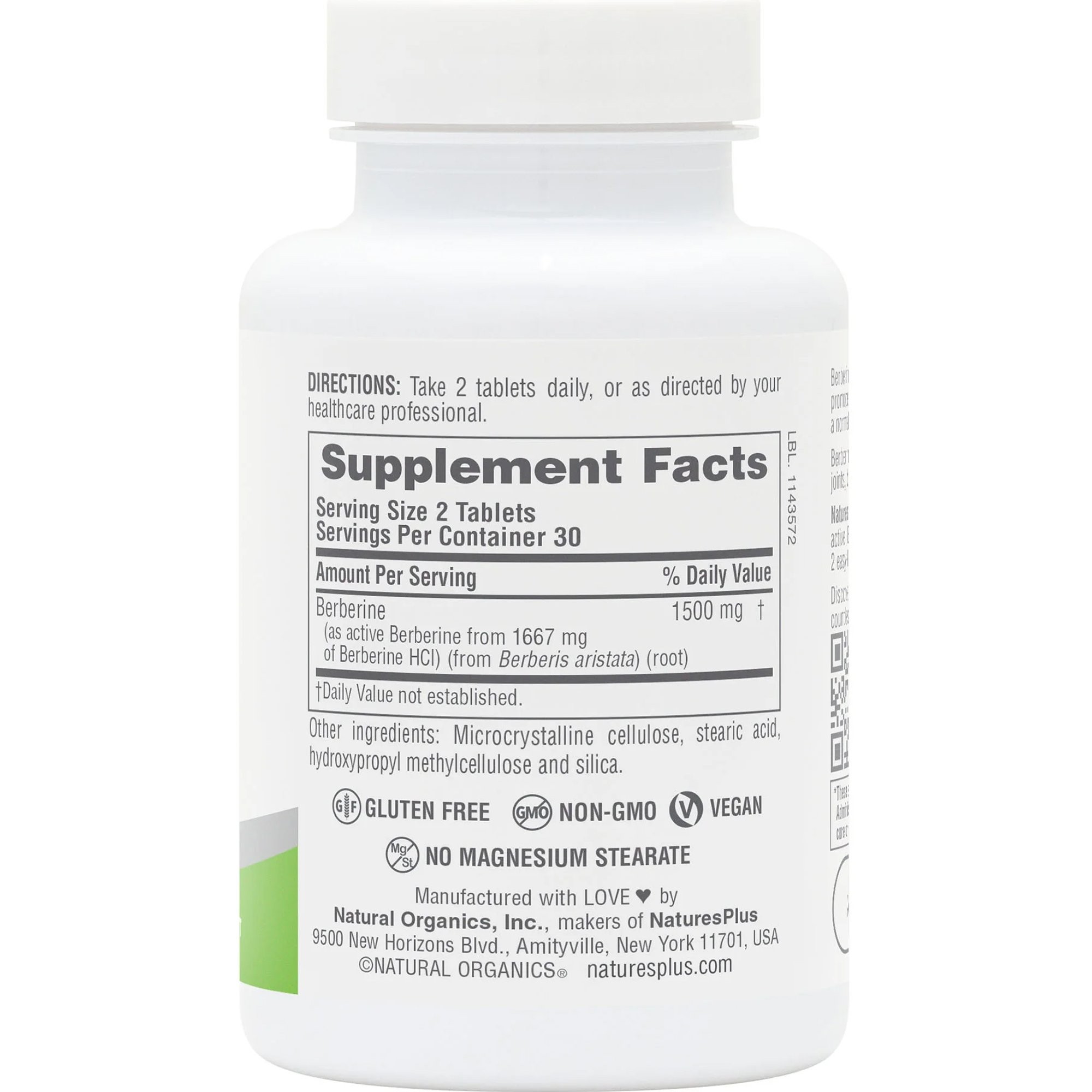 NATURES PLUS - Pro Berberine 1500mg - 60tabs