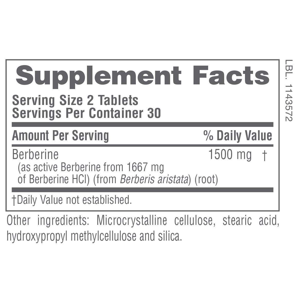 NATURES PLUS - Pro Berberine 1500mg - 60tabs