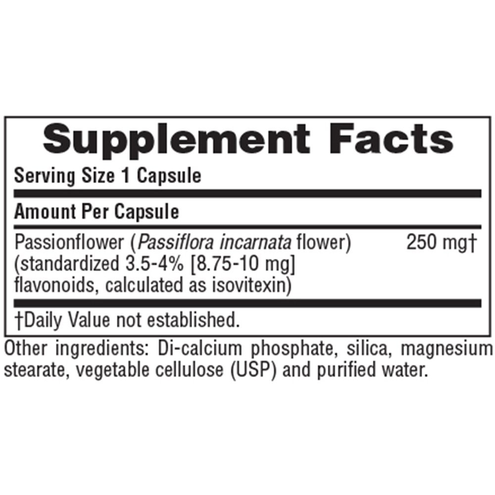 NATURES PLUS - HERBAL ACTIVES Passion Flower 250mg - 60caps