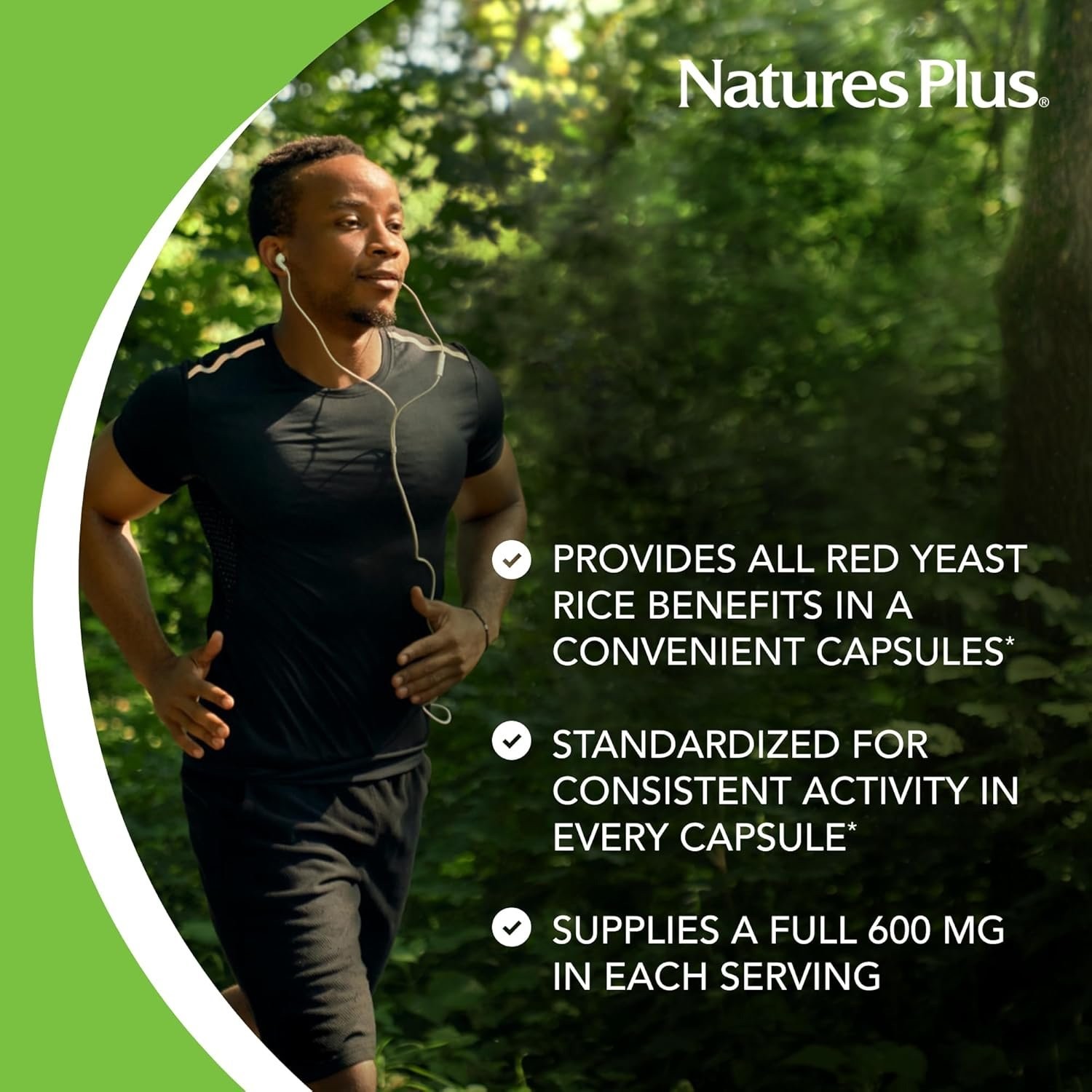 NATURES PLUS - HERBAL ACTIVES Red Yeast Rice 600mg - 60caps