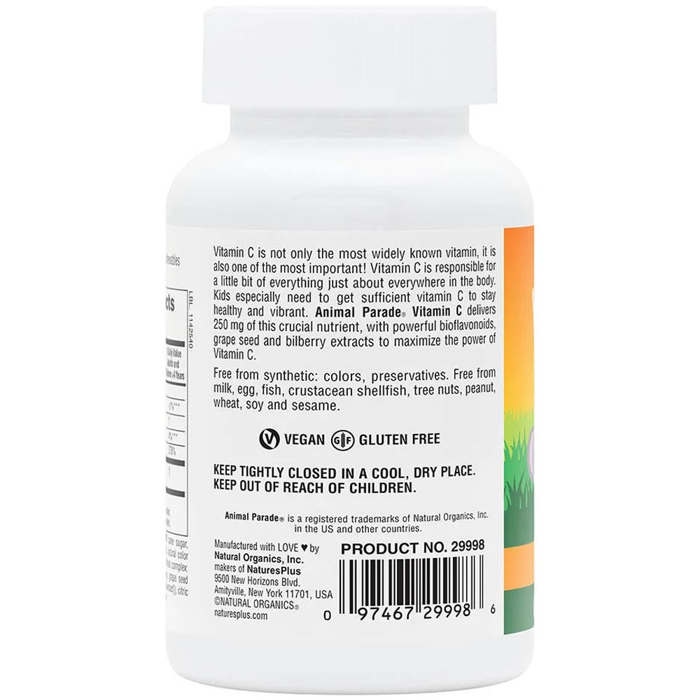 NATURES PLUS - SOURCE OF LIFE ANIMAL PARADE Vitamin C - 90tabs