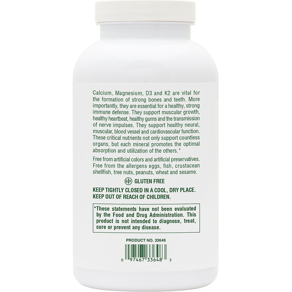 NATURES PLUS - Cal 1200mg/Mag 600mg/VitD3 1000iu with Vitamin K2 - 60chew.tabs (chocolate)