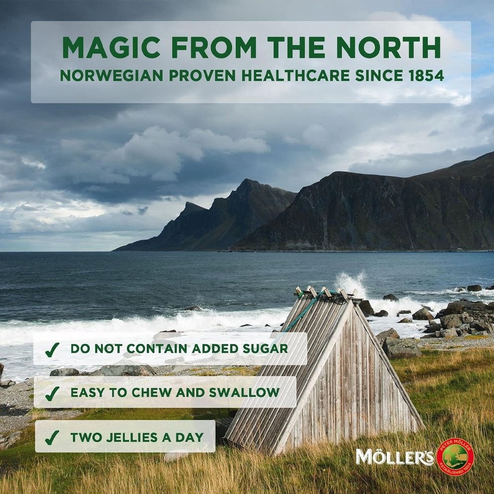 MOLLER'S - Omega-3 - 36 fish jellies cola