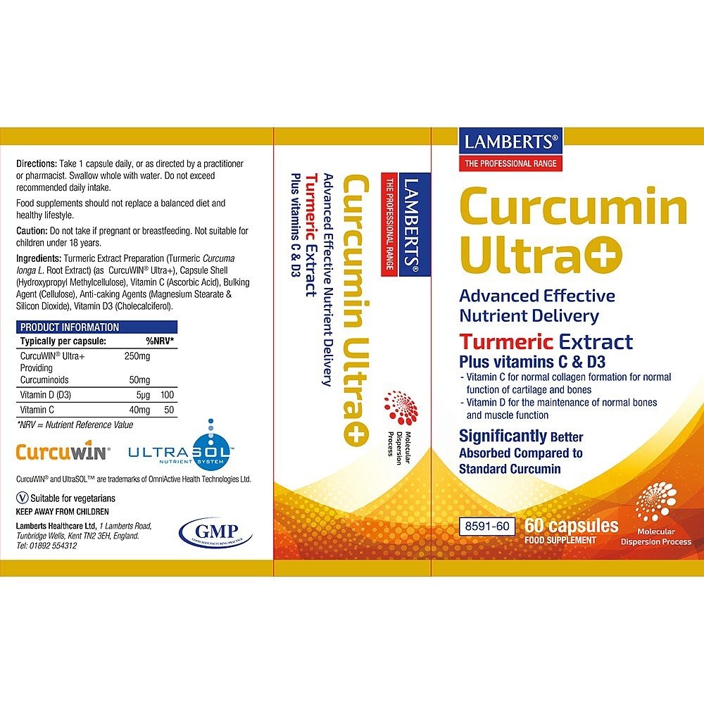 LAMBERTS - Curcumin Ultra+ - 60tabs