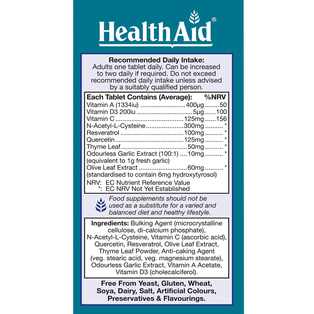 HEALTH AID - Lungforte - 30tabs