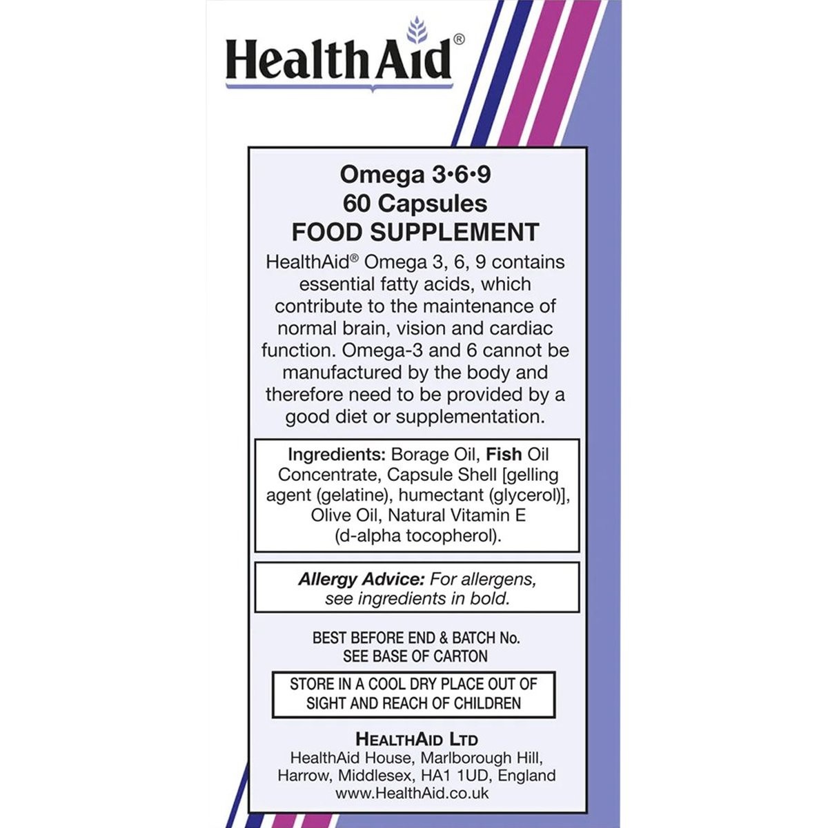 HEALTH AID - Omega 3-6-9 - 60caps