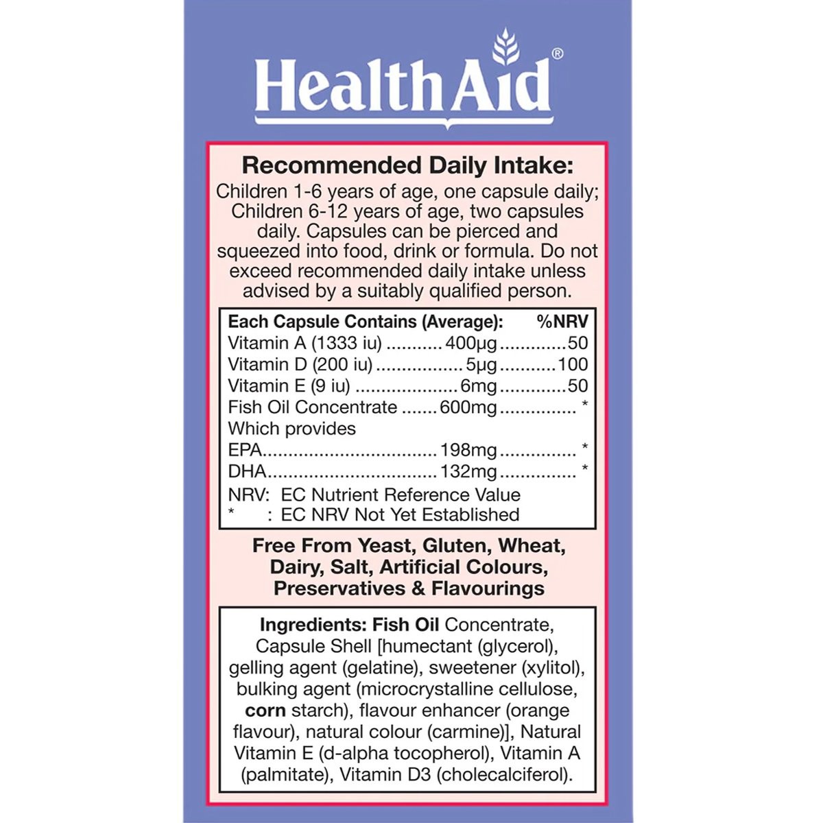 HEALTH AID - KIDZ Omega - 60chew.caps