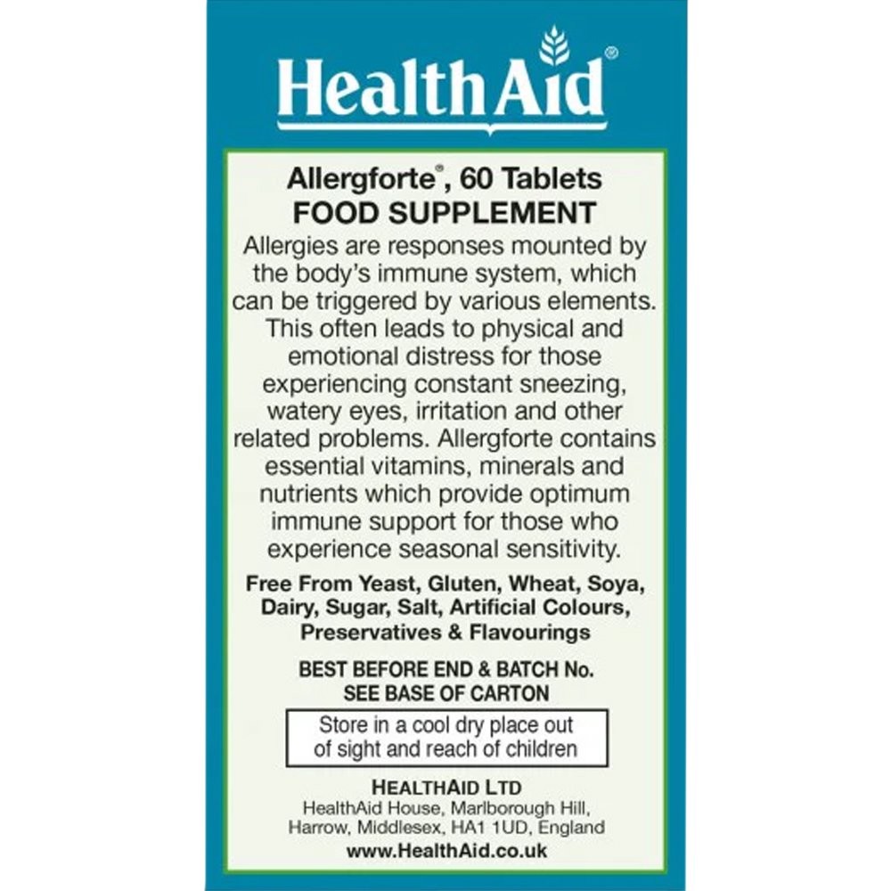 HEALTH AID - Allegforte - 60tabs