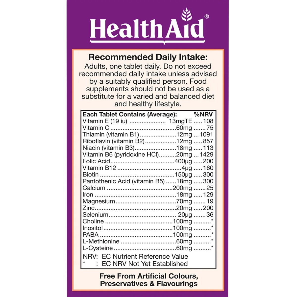 HEALTH AID - Hair, Skin & Nails - 30tabs