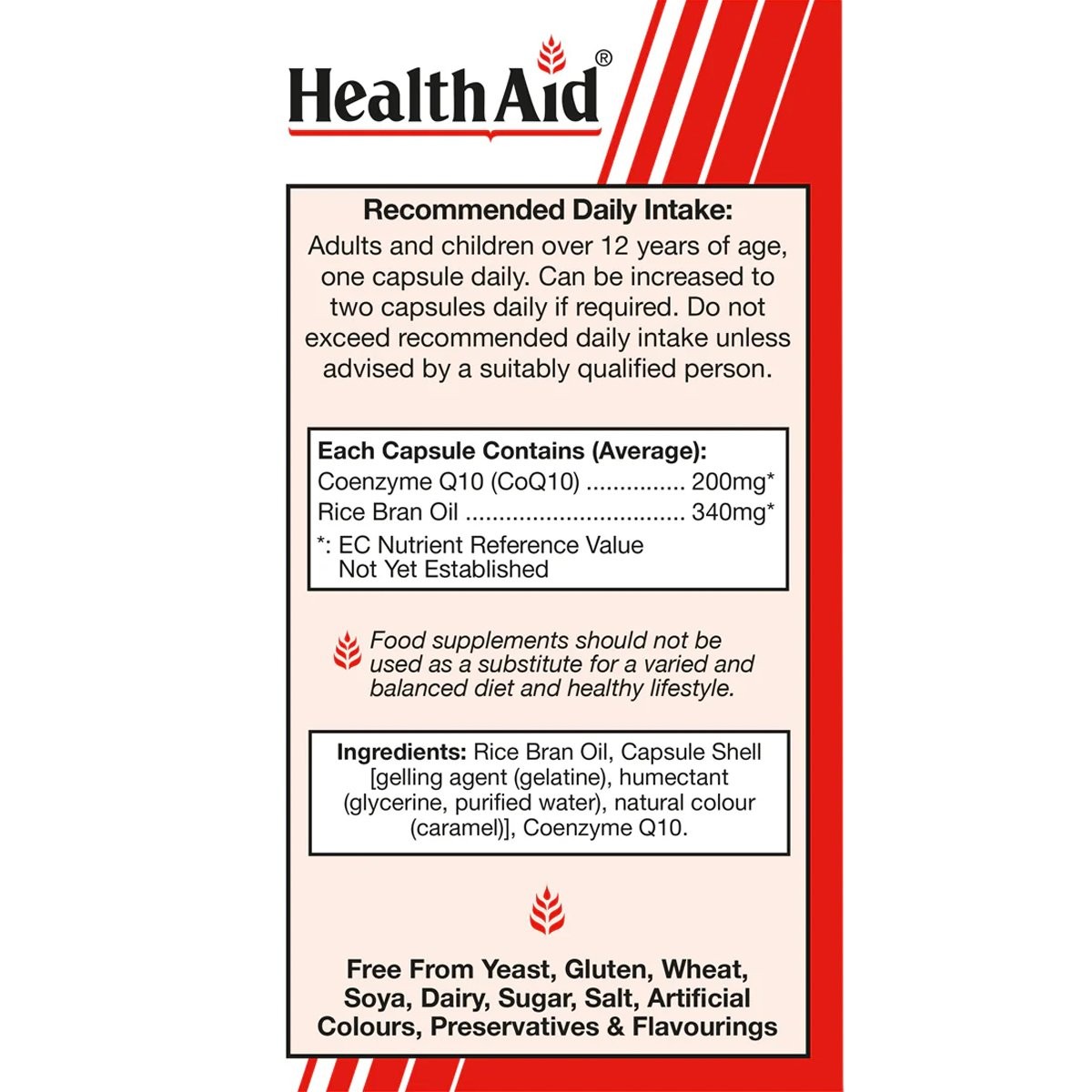 HEALTH AID - CoQ-10 200mg - 30caps