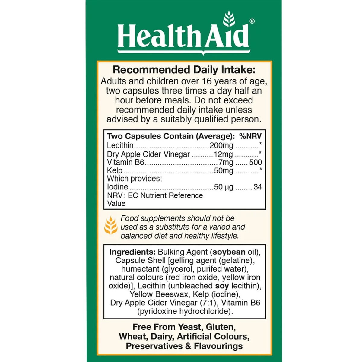 HEALTH AID - Cider Trim - 90caps
