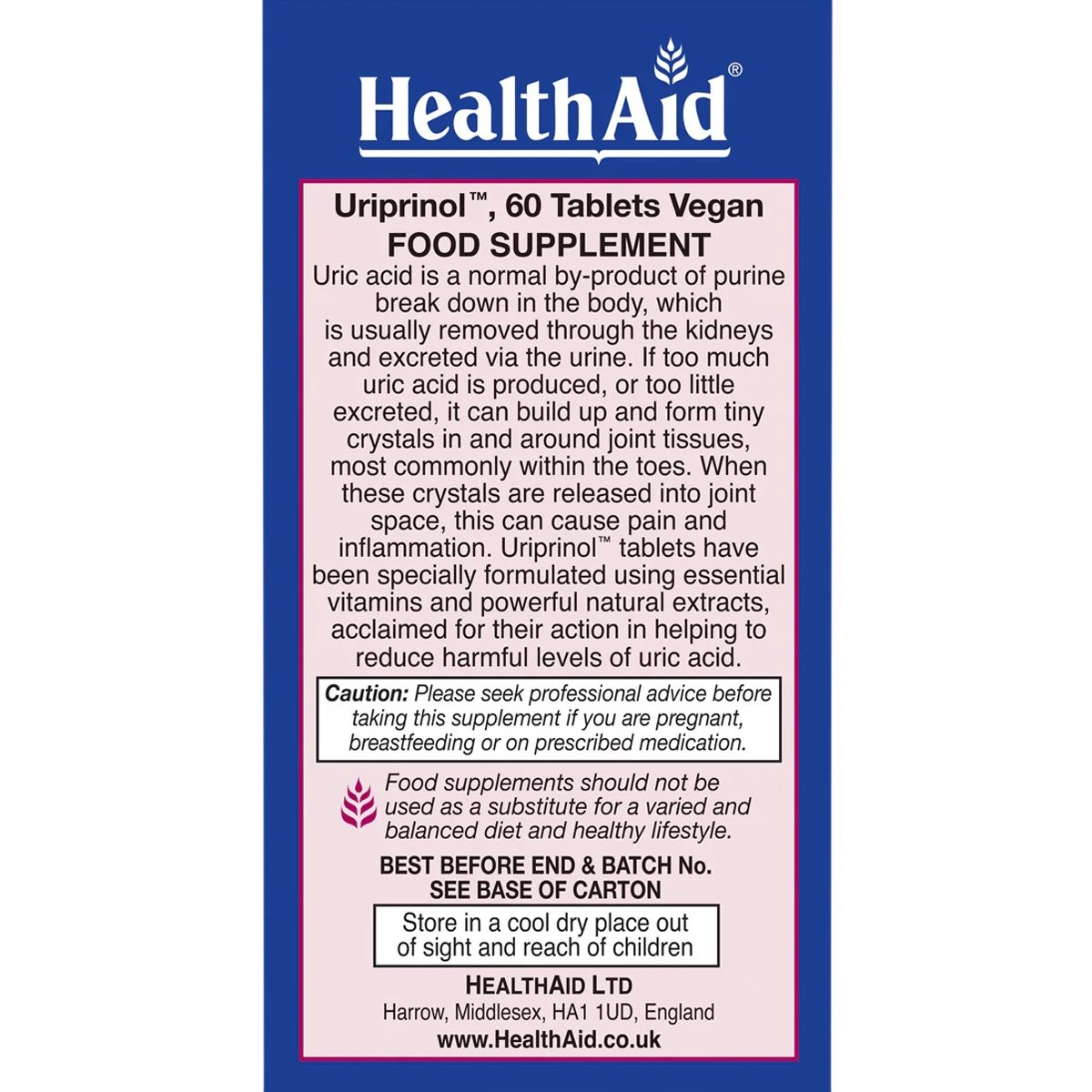 HEALTH AID - Uriprinol - 60tabs