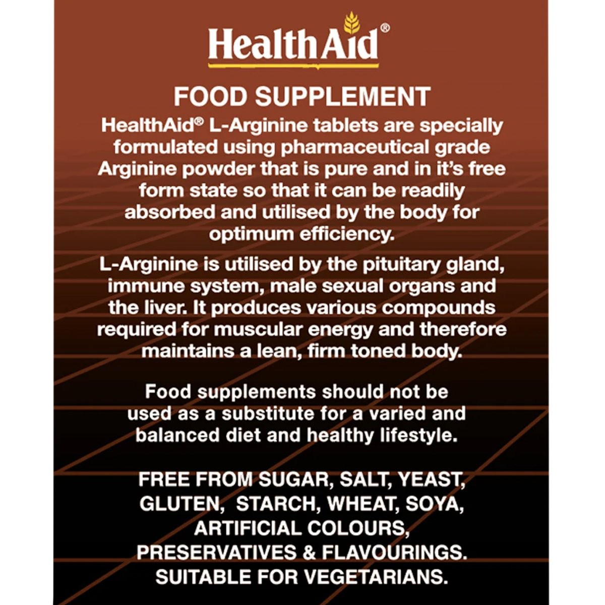 HEALTH AID - L-Arginine 500mg - 60tabs
