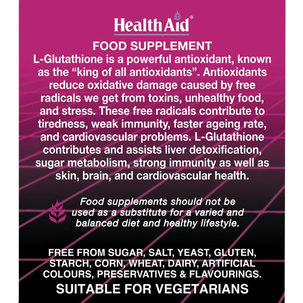 HEALTH AID - L-Glutathione 250mg - 60tabs