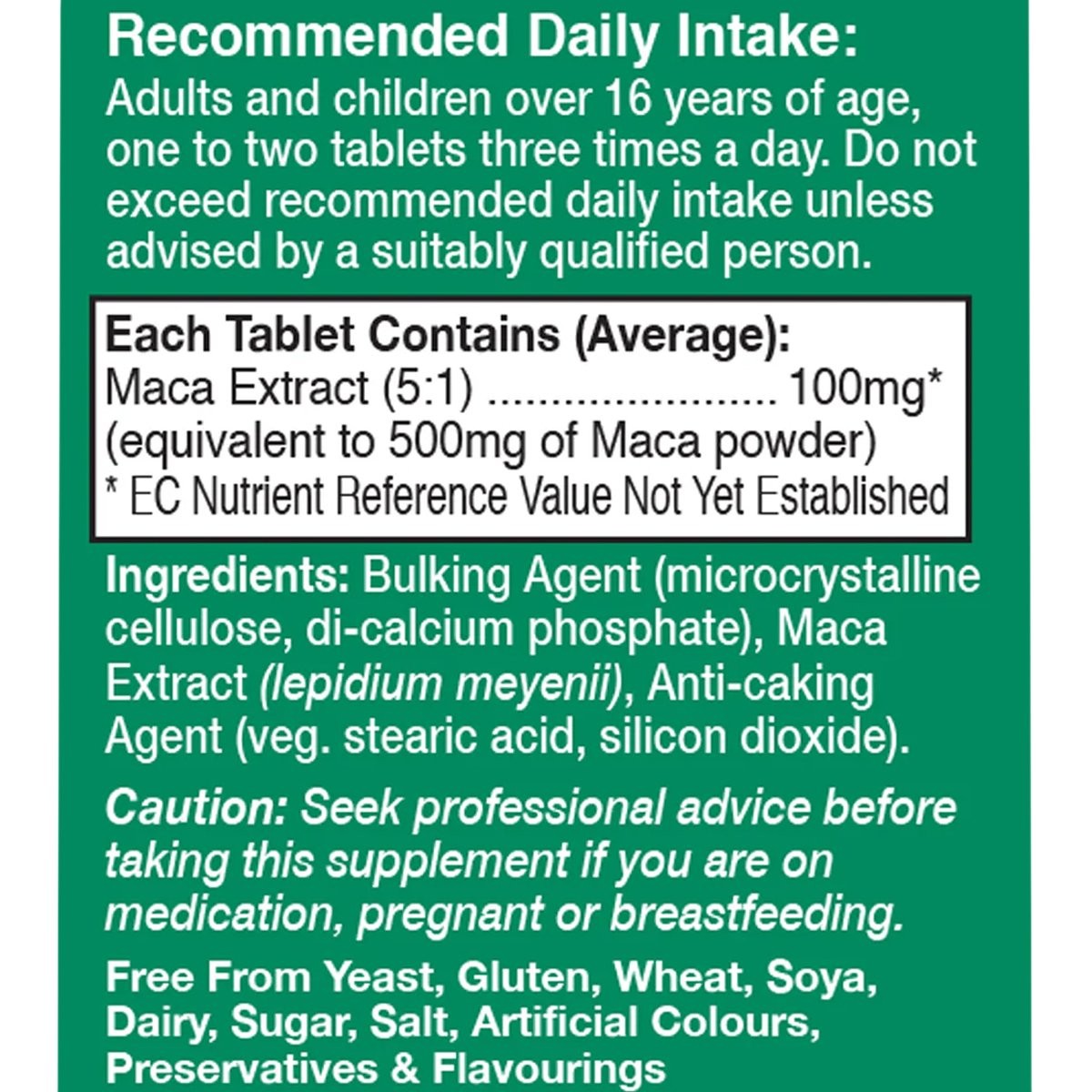 HEALTH AID - Maca 500mg - 60tabs