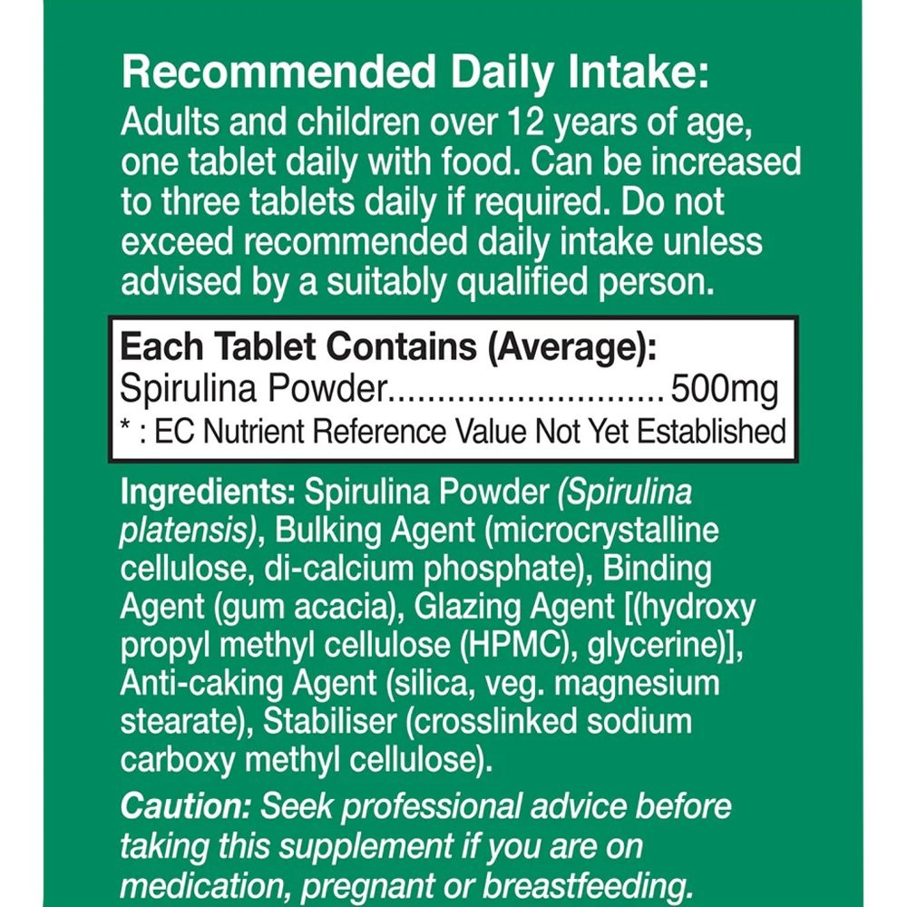 HEALTH AID - Spirulina 500mg - 60tabs