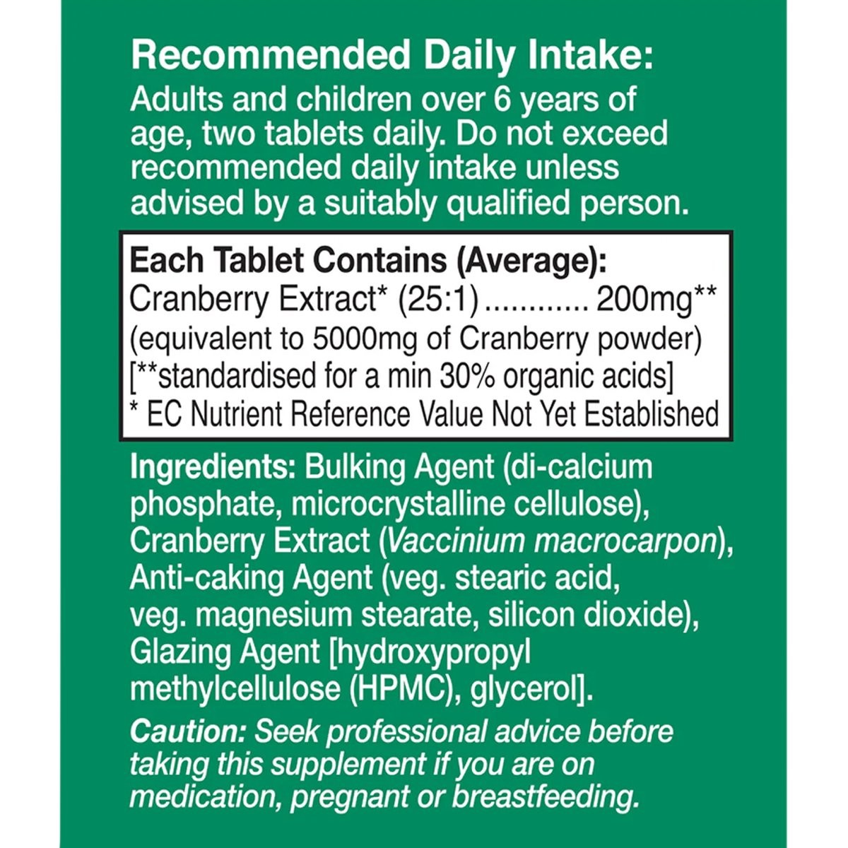 HEALTH AID - Cranberry 5000mg - 60tabs
