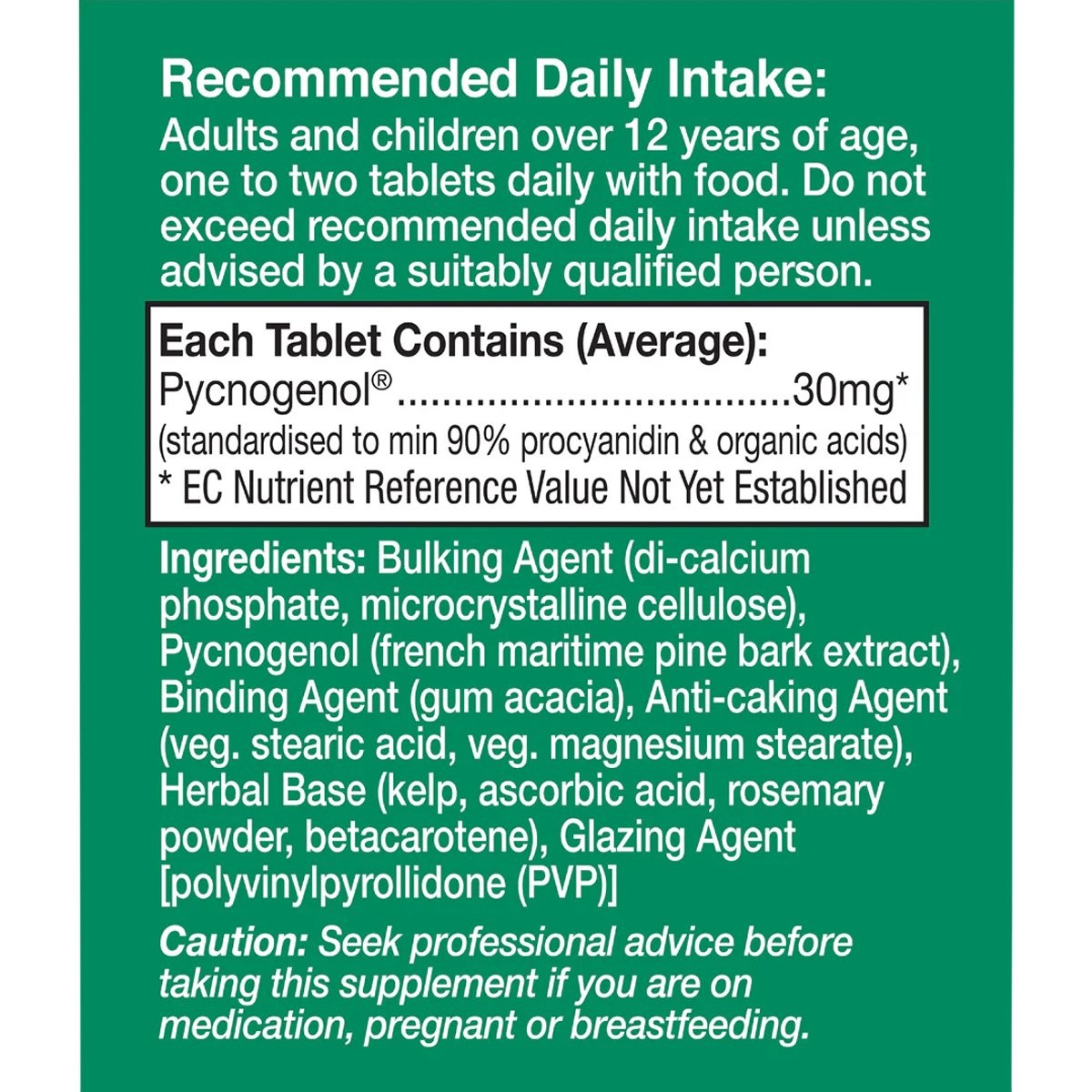 HEALTH AID - Pycnogenol 30mg - 30tabs