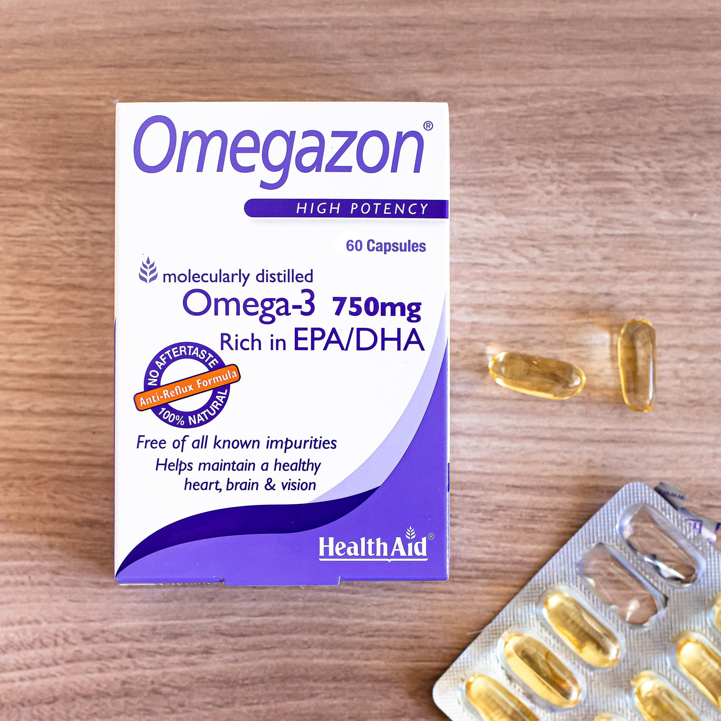 HEALTH AID - OMEGAZON Omega-3 750mg - 60caps