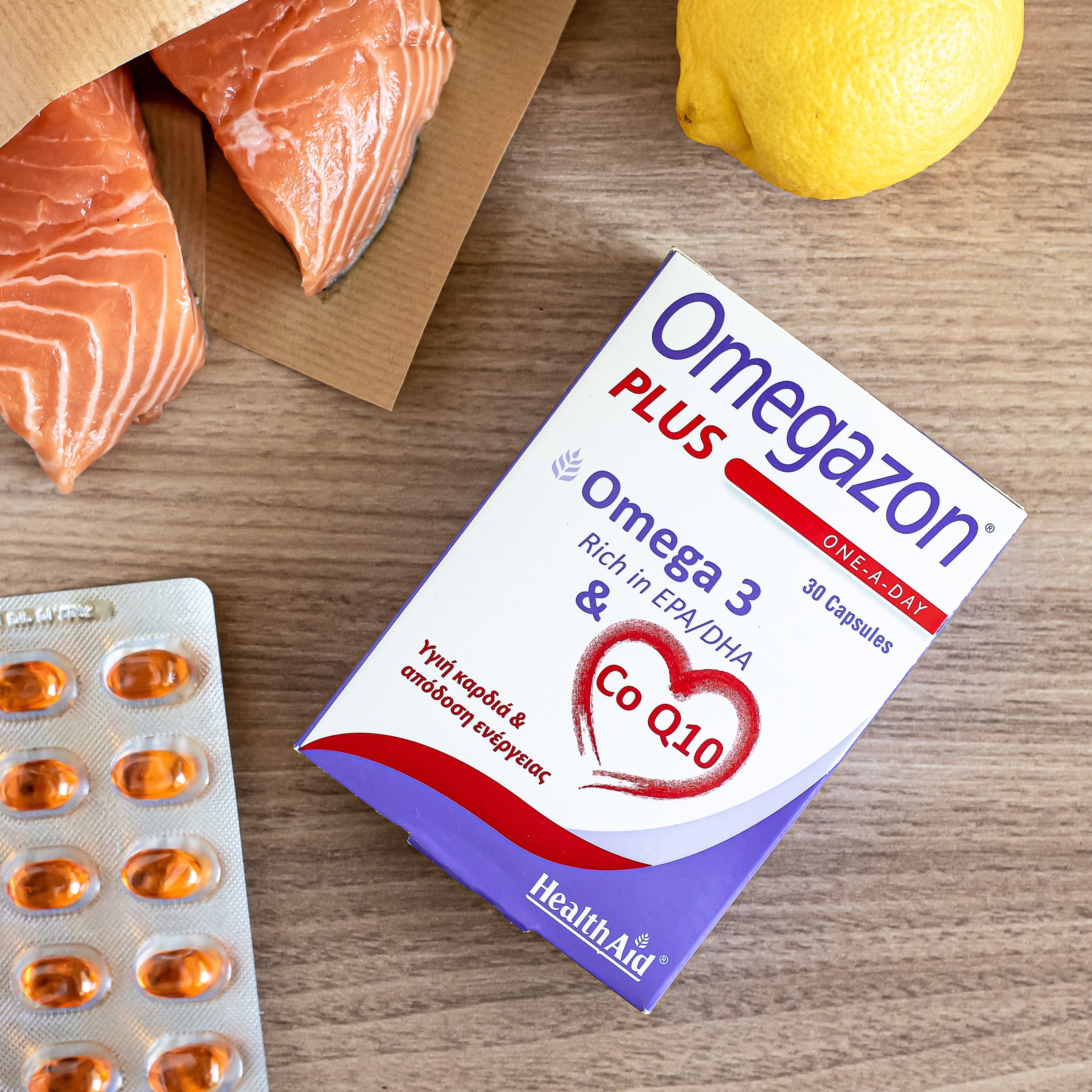 HEALTH AID - OMEGAZON Plus (Omega 3 & Co Q10) - 30caps