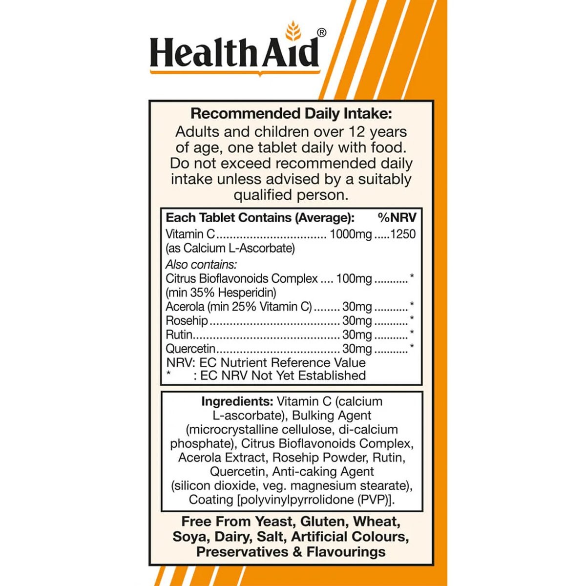 HEALTH AID - ESTERIFIED Vitamin C 1000mg - 30tabs