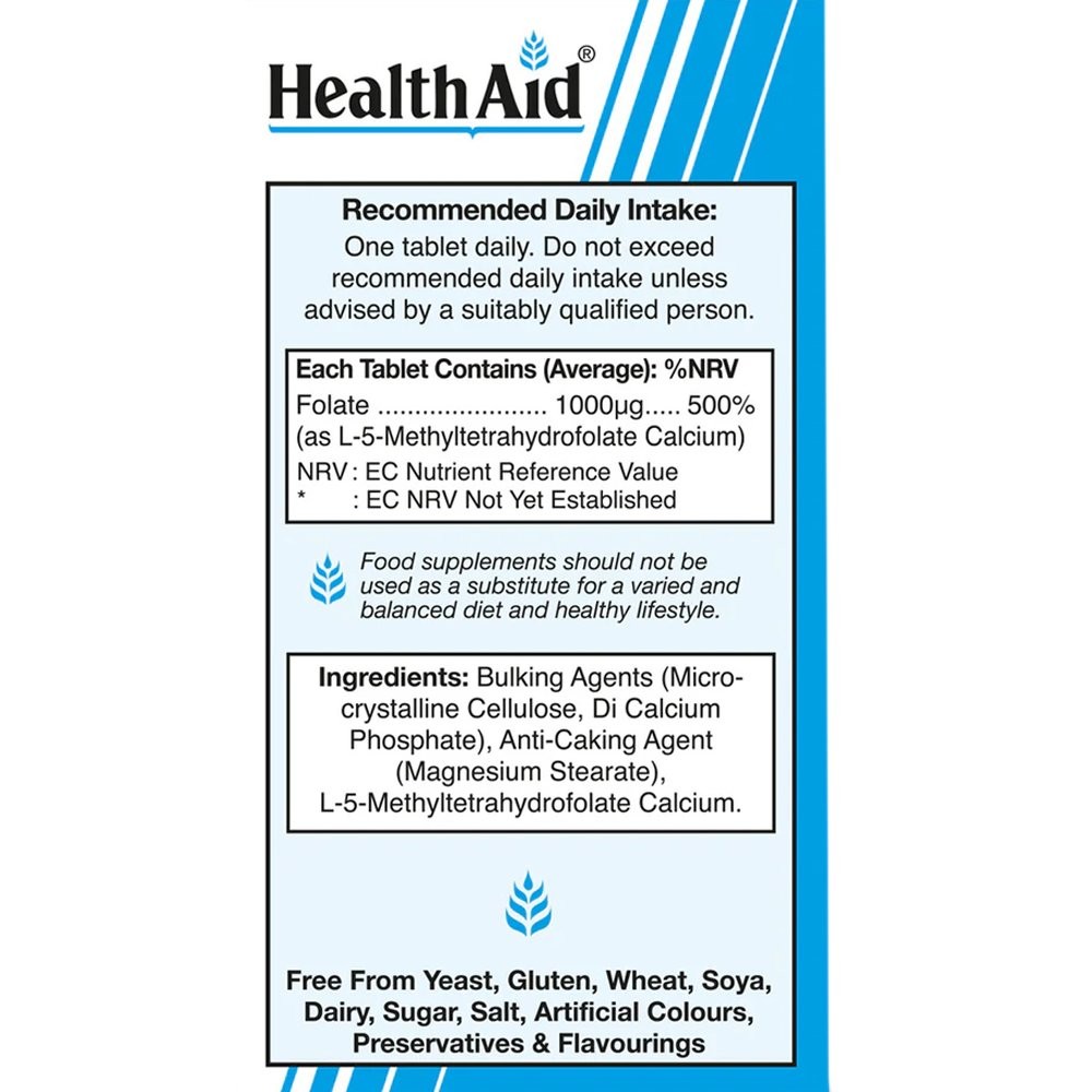 HEALTH AID - Bio Folate 1000μg - 90tabs