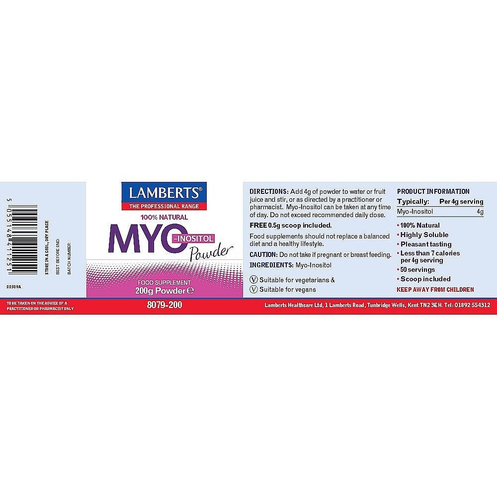 LAMBERTS - MYO Inositol Powder - 200gr