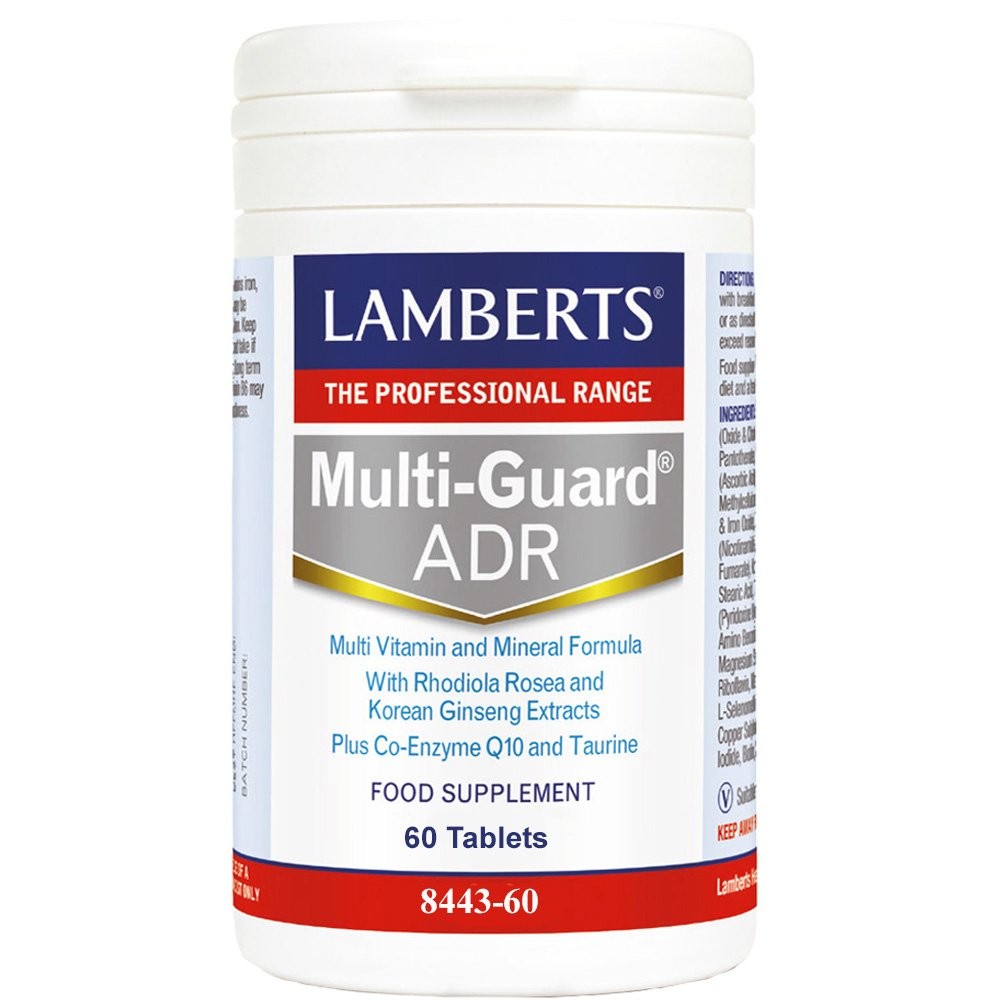 Lamberts Multi Guard ADR Πολυφόρμουλα Ενέργειας & Τόνωσης με Rhodiola ,Korean Ginseng ,Q10 & Ταυρίνη 60tabs