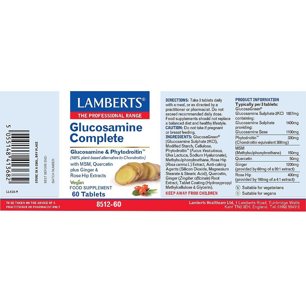 LAMBERTS - Glucosamine Complete Vegan - 60tabs