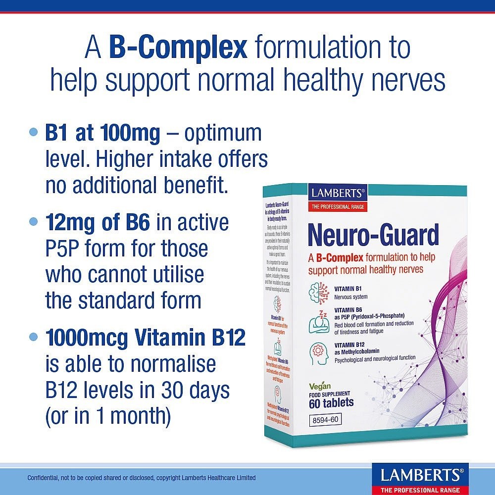 LAMBERTS - Neuro-Guard (B1, B6 & B12) - 60tabs