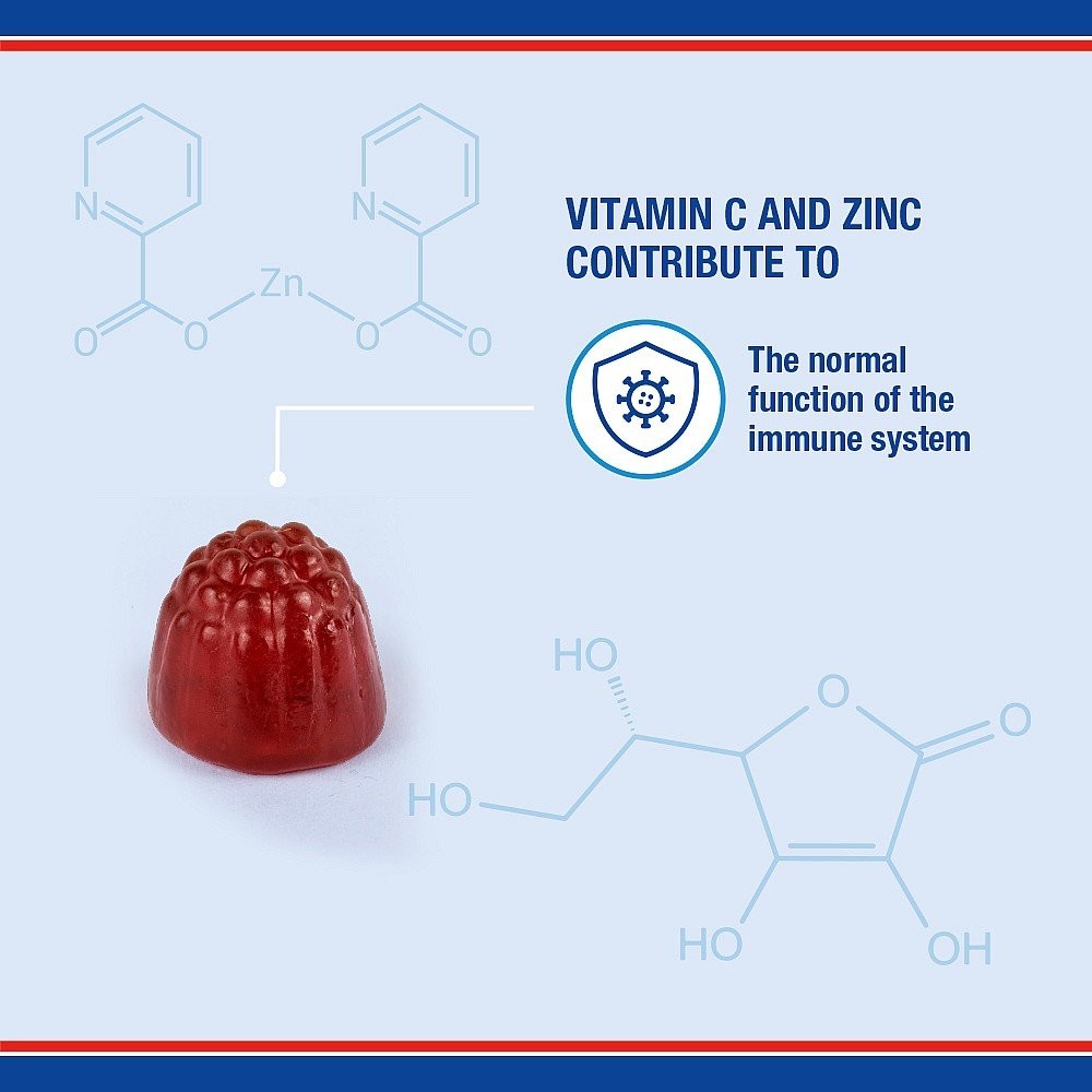 LAMBERTS - Immuno-Strength Gummies με γεύση κεράσι και φράουλα - 60gummies